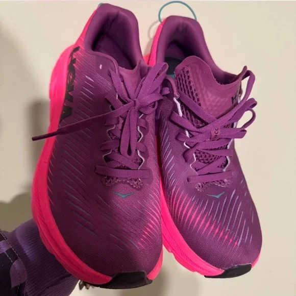 Hoka Fuchsia and Violet Athletic Shoes - Picture 2 of 4